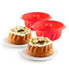 Moldes mini savarín 14 cm (2) - Silicona - Lékué 