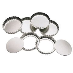 Moldes tartaletas con base extraíble (6) - Kitchen Craft
