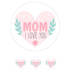 Oblea de Mom I Love You - 20 cm - María Lunarillos