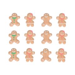 Muñecos de jengibre de azúcar (12) - Sin gluten - Funcakes