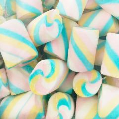 Nubes de azúcar de colores arcoíris (125 uds) - Sin gluten - Fini