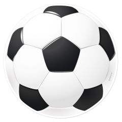 Oblea Balón pelota de fútbol - Sin gluten - Dekora