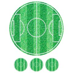 Oblea campo de fútbol 20 cm - María Lunarillos