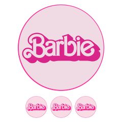Oblea palabra Barbie 20 cm - María Lunarillos