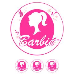 Oblea silueta Barbie 20 cm - María Lunarillos
