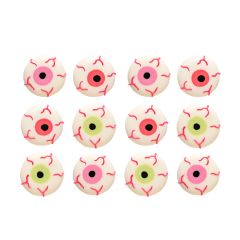 Ojos de azúcar sangrientos de colores (12) - Sin gluten - Decora