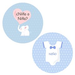 Pack papeles comestibles burn Niño o niña (resultado niño) 19 cm - María Lunarillos