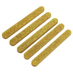 Palos para helados y cakesicles dorados glitter (10) - Simply Making