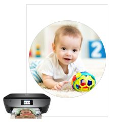 Papel de azúcar - Círculo de 20 cm - Impresión comestible personalizada