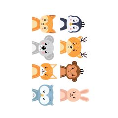 Papel de azúcar Animalitos del bosque Half Body - María Lunarillos
