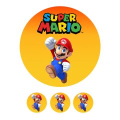 Oblea Super Mario Bros 20 cm - María Lunarillos