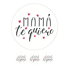 Papel de azúcar Mamá Te Quiero 20 cm - María Lunarillos