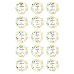 Papel de azúcar - Nombres nº 3 - Impresión comestible personalizada
