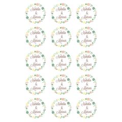 Papel de azúcar - Nombres nº 4 - Impresión comestible personalizada