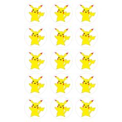 Papel de azúcar Pokémon Pikachu 5 cm (15) - María Lunarillos