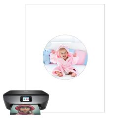 Papel de oblea grueso - Círculo de 12 cm - Impresión comestible personalizada