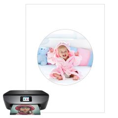 Papel de oblea grueso - Círculo de 15 cm - Impresión comestible personalizada