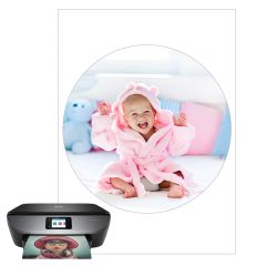 Papel de oblea grueso - Círculo de 20 cm - Impresión comestible personalizada