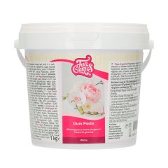 Pasta de goma blanca 1 kg - Sin gluten - Funcakes