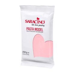 Pasta para modelar rosa 250 g - Sin gluten - Saracino