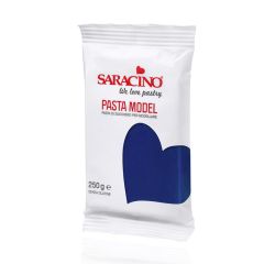 Pasta para modelar azul marino 250 g - Sin gluten - Saracino