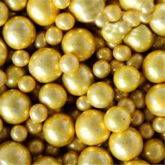 Perlas de azúcar doradas metalizadas 90 g - Azucren
