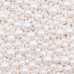 Perlas de azúcar blancas nácar varios tamaños 90 g - Sin gluten - Azucren
