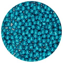Perlas de chocolate crujiente azul metalizado 60 g - Funcakes