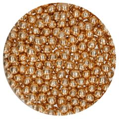 Perlas de chocolate crujiente oro metalizado 60 g - Funcakes