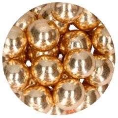 Perlas de chocolate doradas metalizadas XXL 130 g - Funcakes