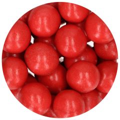 Perlas de chocolate rojas XXL 130 g - Funcakes