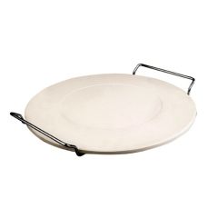 Piedra para pan y pizza con soporte redonda - Ibili