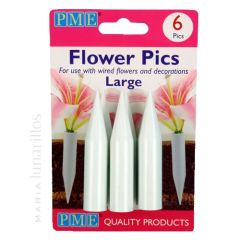 Pinchos portaflores grandes (6) - PME