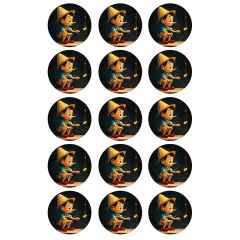 Papel de azúcar de Pinocho - 5 cm (15) - María Lunarillos