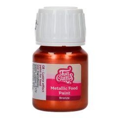 Pintura comestible metalizada bronce 30 ml - Funcakes