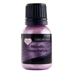 Pintura comestible metalizada Cake Art Paint morada 23 g - Rainbow Dust