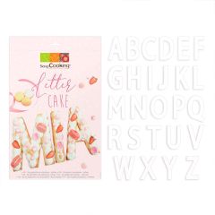 Plantillas de plástico para tartas letras (26) - ScrapCooking