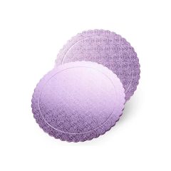 Plato redondo ondulado lila 20 cm