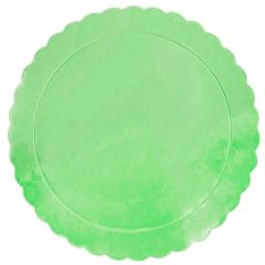Plato redondo ondulado verde claro 35 cm