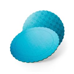 Plato redondo ondulado azul 25 cm