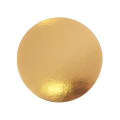 Plato redondo para tarta dorado 24 cm