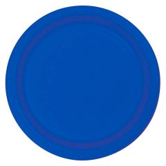 Platos de papel azul cobalto 23 cm (8) - Conver Party