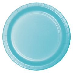 Platos de papel azul bebé 23 cm (8) - Conver Party