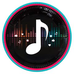 Platos de papel Dance Party 23 cm (8) - Creative Converting