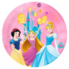 Platos de papel Princesas Disney 23 cm (8) - Decorata Party