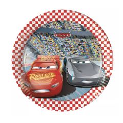 Platos de papel Cars 19,5 cm (8) - Decorata Party