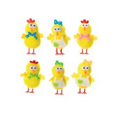 Pollito amarillo con pajarita o delantal 5 cm
