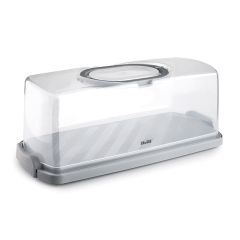 Portatartas transparente rectangular 36 x 16 x 13,3 - Ibili