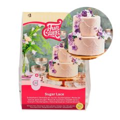 Preparado encajes glasa elástica blanco 400 g - Sin gluten - Funcakes