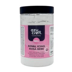 Preparado para glasa o royal icing rosa bebé 150 g - Azucren